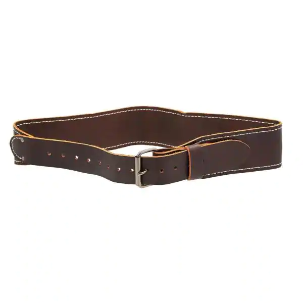 55325 Tool Belt, 30 to 42 in Waist, 3 in L, Leather, Brown